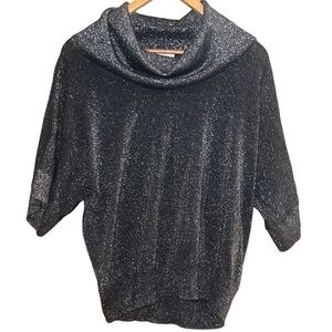 Michael Kors shimmery cowl neck top XL